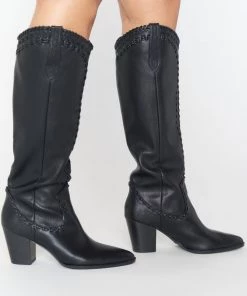 Show Me Your Mumu Billini Finley Cowboy Boot ~ Black