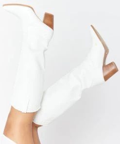 Show Me Your Mumu Billini Finley Cowboy Boot ~ White
