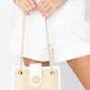 Show Me Your Mumu Maree Straw Bag ~ Natural/White New Mu