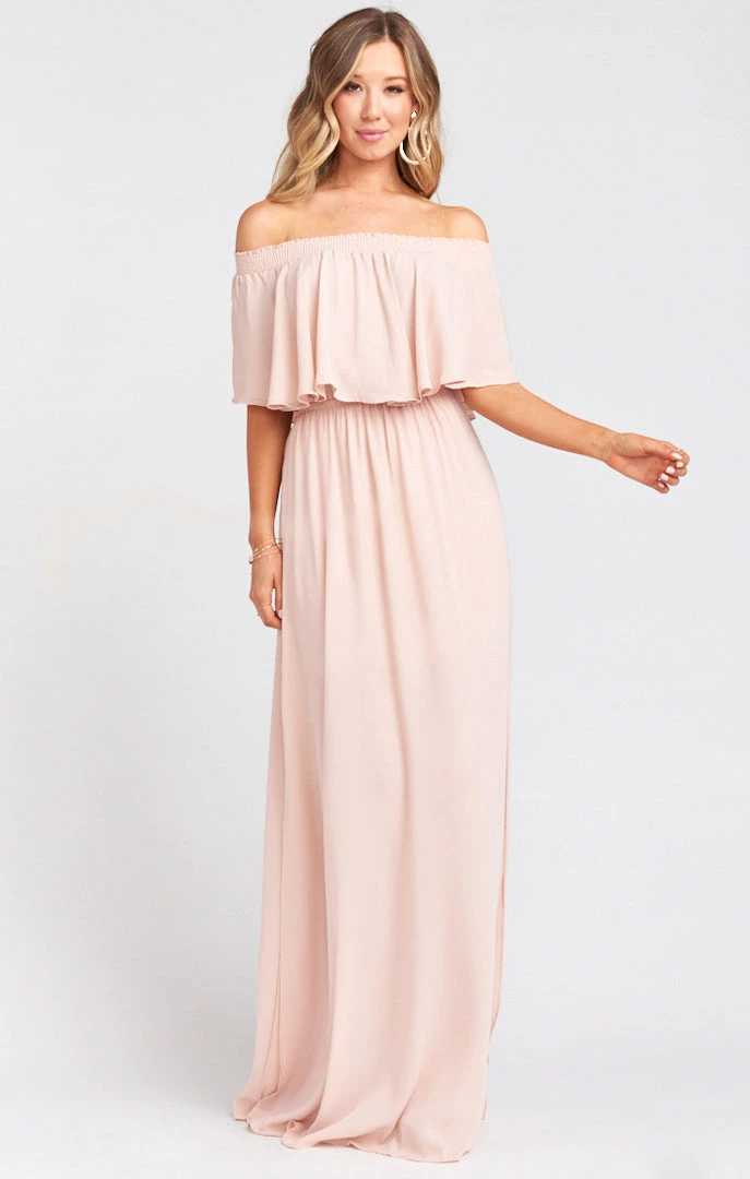 Show Me Your Mumu Hacienda Maxi Dress With Short Lining ~ Dusty Blush Crisp 4 Show Me Your Mumu Hacienda Maxi Dress With Short Lining ~ Dusty Blush Crisp
