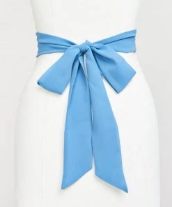 Show Me Your Mumu Bridesmaids Dresses Bridesmaid Sash ~ Coastal Blue Chiffon