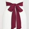 Show Me Your Mumu Bridesmaid Sash ~ Merlot Chiffon