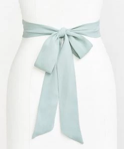 Show Me Your Mumu Bridesmaids Dresses Bridesmaid Sash ~ Silver Sage Crisp