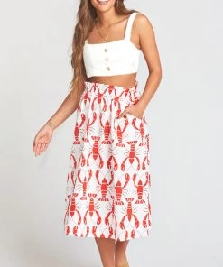 Show Me Your Mumu Bottoms Lowry Midi Skirt ~ Low Country Lobster