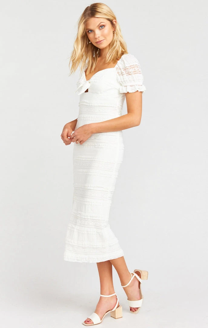 Show Me Your Mumu Honey Bun Tie Dress ~ Vintage Ruffle Lace Cream 4 Show Me Your Mumu Honey Bun Tie Dress ~ Vintage Ruffle Lace Cream