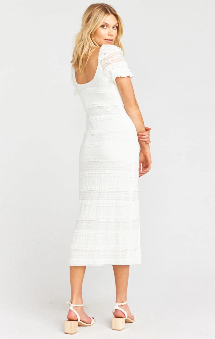 Show Me Your Mumu Honey Bun Tie Dress ~ Vintage Ruffle Lace Cream 5 Show Me Your Mumu Honey Bun Tie Dress ~ Vintage Ruffle Lace Cream