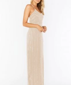 Show Me Your Mumu Gala Gown ~ Champagne Beaded 10 Show Me Your Mumu Gala Gown ~ Champagne Beaded
