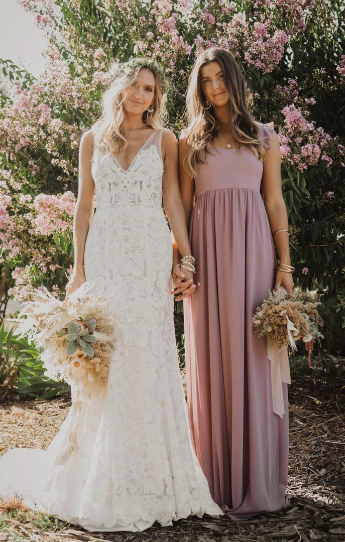 Show Me Your Mumu June Maxi Dress ~ Antique Rose Chiffon Bridesmaids Dresses 8 Show Me Your Mumu June Maxi Dress ~ Antique Rose Chiffon Bridesmaids Dresses