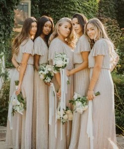 Show Me Your Mumu Michelle Flutter Maxi Dress ~ Show Me The Ring Beaded