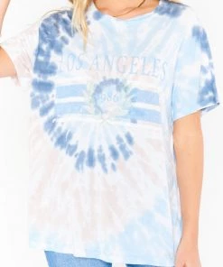 Show Me Your Mumu Tops Travis Tee ~ LA Tie Dye Graphic