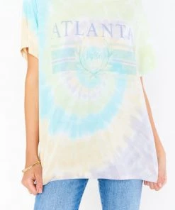 Show Me Your Mumu Tops Travis Tee ~ ATL Tie Dye Graphic