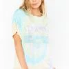 Show Me Your Mumu Tops Travis Tee ~ ATL Tie Dye Graphic