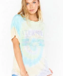 Show Me Your Mumu Tops Travis Tee ~ ATL Tie Dye Graphic