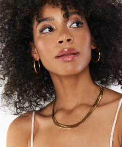 Show Me Your Mumu Thick Snake Chain Necklace ~ Gold