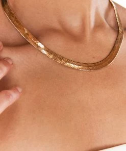 Show Me Your Mumu Thick Snake Chain Necklace ~ Gold