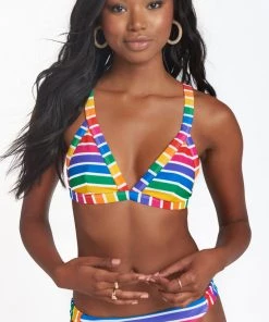 Show Me Your Mumu Bombay Bralette ~ Rainbow Fun Dip Swim