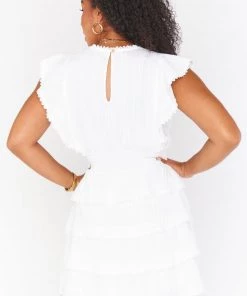 Show Me Your Mumu Sweet Ruffle Mini Dress ~ White New Mu 15 Show Me Your Mumu Sweet Ruffle Mini Dress ~ White New Mu