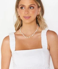 Show Me Your Mumu Freshwater Pearl Necklace ~ Ivory