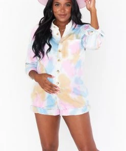 Show Me Your Mumu New Mu Tegan Jumper ~ Tropic Tie Dye