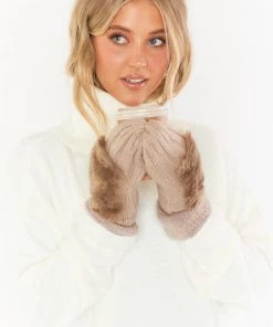 Show Me Your Mumu Andie Mittens ~ Taupe New Mu