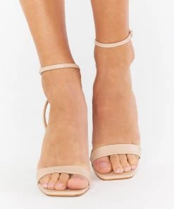 Show Me Your Mumu Billini Galia Block Heels ~ Beige