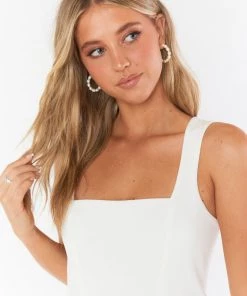 Show Me Your Mumu New Mu ALV Jewels Penny Pearl Hoop Earrings ~ Ivory