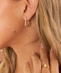 Show Me Your Mumu ALV Jewels Sparkle Toggle Earrings ~ Gold New Mu