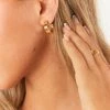 Show Me Your Mumu New Mu LUV AJ Bridgette Hoop Earrings ~ Gold 2 Show Me Your Mumu New Mu LUV AJ Bridgette Hoop Earrings ~ Gold