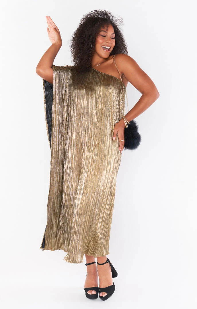 Show Me Your Mumu Tropez Maxi ~ Good As Gold Pleat New Mu 7 Show Me Your Mumu Tropez Maxi ~ Good As Gold Pleat New Mu