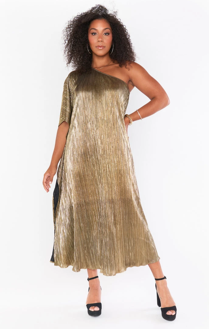 Show Me Your Mumu Tropez Maxi ~ Good As Gold Pleat New Mu 4 Show Me Your Mumu Tropez Maxi ~ Good As Gold Pleat New Mu
