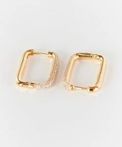 Show Me Your Mumu ALV Jewels Sparkle Toggle Earrings ~ Gold New Mu