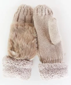 Show Me Your Mumu Andie Mittens ~ Taupe New Mu