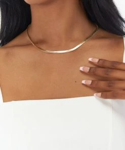 Show Me Your Mumu Gorjana Venice Snake Chain Necklace ~ Gold Plated