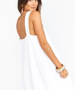 Show Me Your Mumu New Mu Marisa Dress ~ White Gauze