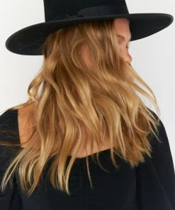 Show Me Your Mumu New Mu Lack Of Color Noir Rancher Hat ~ Black
