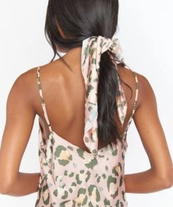 Show Me Your Mumu Georgia Bandana ~ Pink Cheetah Girl Silky