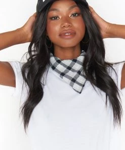 Show Me Your Mumu Georgia Bandana ~ Check Me Black Accessories 8 Show Me Your Mumu Georgia Bandana ~ Check Me Black Accessories