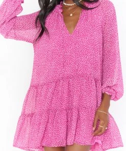 Show Me Your Mumu Birdie Mini Dress ~ Purple Flower Ditz New Mu