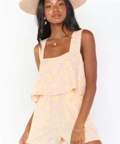 Show Me Your Mumu Bottoms Cabana Shorts ~ Lemonade Cheetah