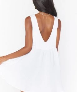 Show Me Your Mumu New Mu Weekend Mini Dress ~ White