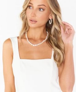 Show Me Your Mumu New Mu ALV Jewels Peggy Pearl Necklace ~ Ivory