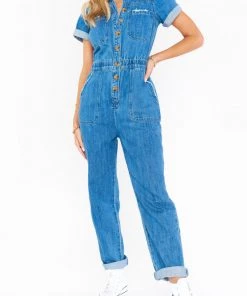 Show Me Your Mumu New Mu Cannon Jumpsuit ~ Endless Sea