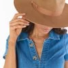 Show Me Your Mumu Lack Of Color Teak Rancher Hat ~ Light Brown New Mu