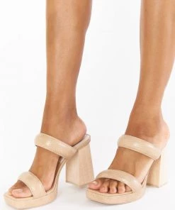 Show Me Your Mumu New Mu Dolce Vita Atlas Platform Heel ~ Taupe