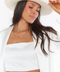 Show Me Your Mumu Lack Of Color Melodic Fedora ~ Ivory New Mu