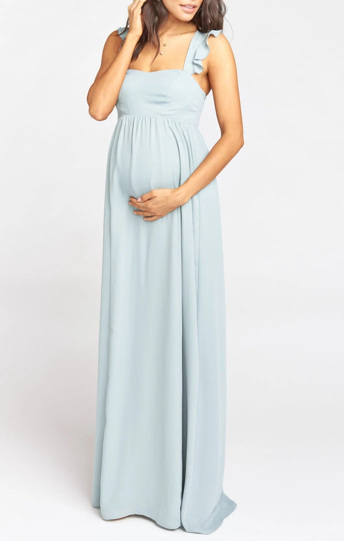 Show Me Your Mumu June Maxi Dress ~ Silver Sage Crisp Maternity 9 Show Me Your Mumu June Maxi Dress ~ Silver Sage Crisp Maternity