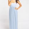 Show Me Your Mumu Maternity June Maxi Dress ~ Steel Blue Chiffon 2 Show Me Your Mumu Maternity June Maxi Dress ~ Steel Blue Chiffon