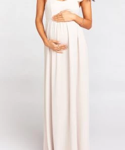 Show Me Your Mumu June Maxi Dress ~ Show Me The Ring Crisp Maternity