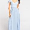 Show Me Your Mumu Bridesmaids Dresses Marie Sweetheart Maxi Dress ~ Steel Blue Chiffon 2 Show Me Your Mumu Bridesmaids Dresses Marie Sweetheart Maxi Dress ~ Steel Blue Chiffon