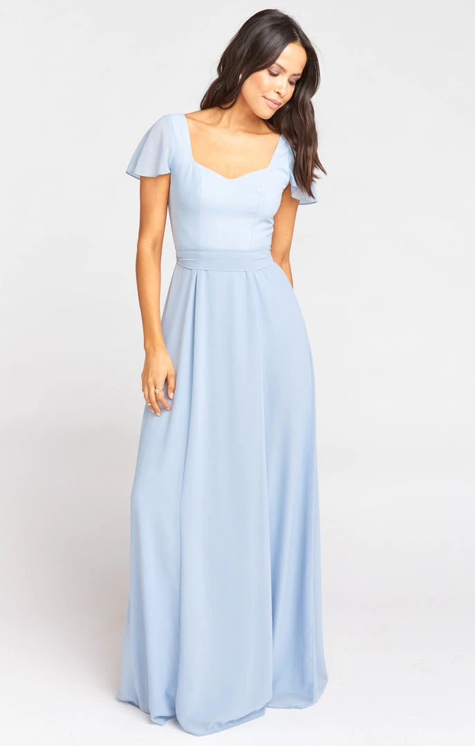 Show Me Your Mumu Bridesmaids Dresses Marie Sweetheart Maxi Dress ~ Steel Blue Chiffon 3 Show Me Your Mumu Bridesmaids Dresses Marie Sweetheart Maxi Dress ~ Steel Blue Chiffon
